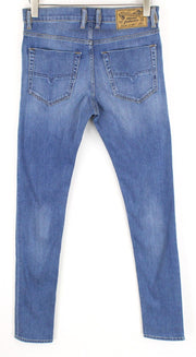 DIESEL Tepphar-X R8XA3 Men's Blue Slim Carrot Stretch Jeans W29/L34 Buttoned
