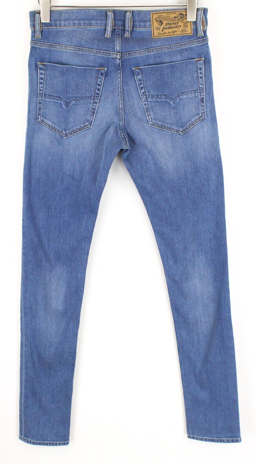 DIESEL Tepphar-X R8XA3 Men's Blue Slim Carrot Stretch Jeans W29/L34 Buttoned