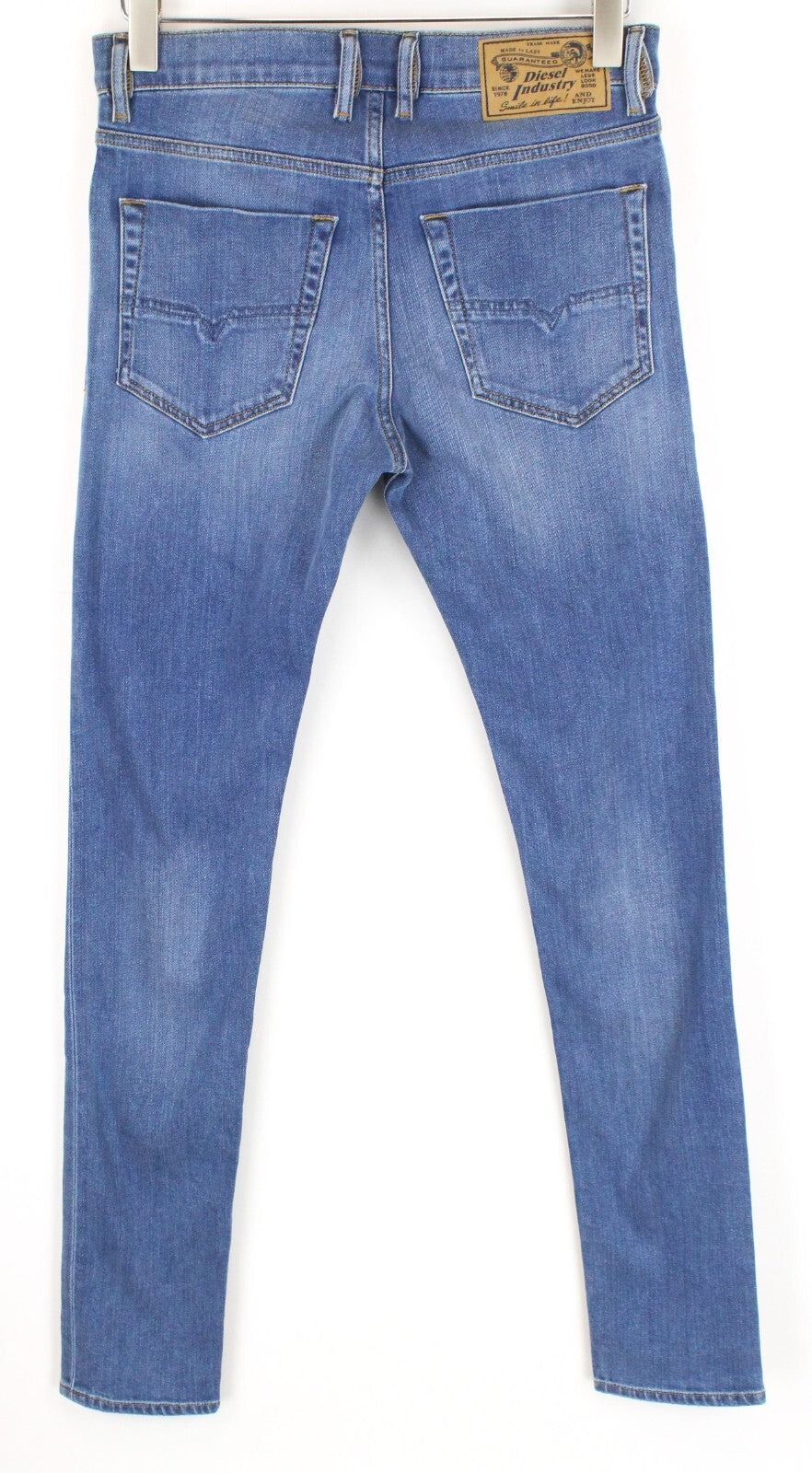 DIESEL Tepphar-X R8XA3 Men's Light Blue Slim Carrot Jeans W30/L34 Buttoned