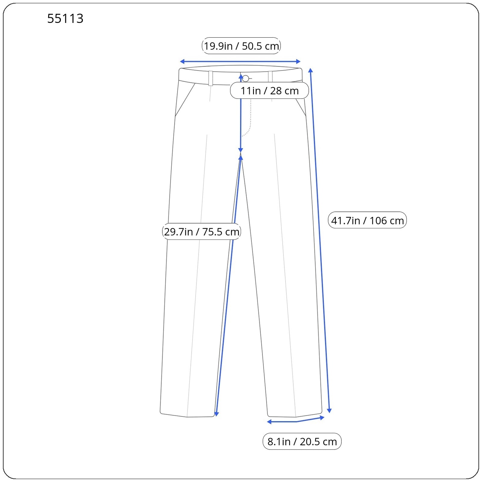 SUITSUPPLY Brescia Men's Navy Wool Trousers UK44R Flat-Front Classic Formal