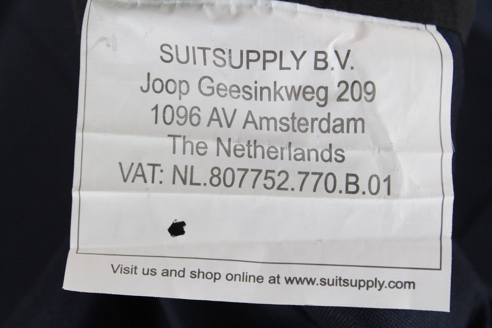 SUITSUPPLY Lazio vyriška tamsiai mėlyna melanžo vilnonė liemenė UK50S su V formos iškirpte ir pamušalu klasikinė 