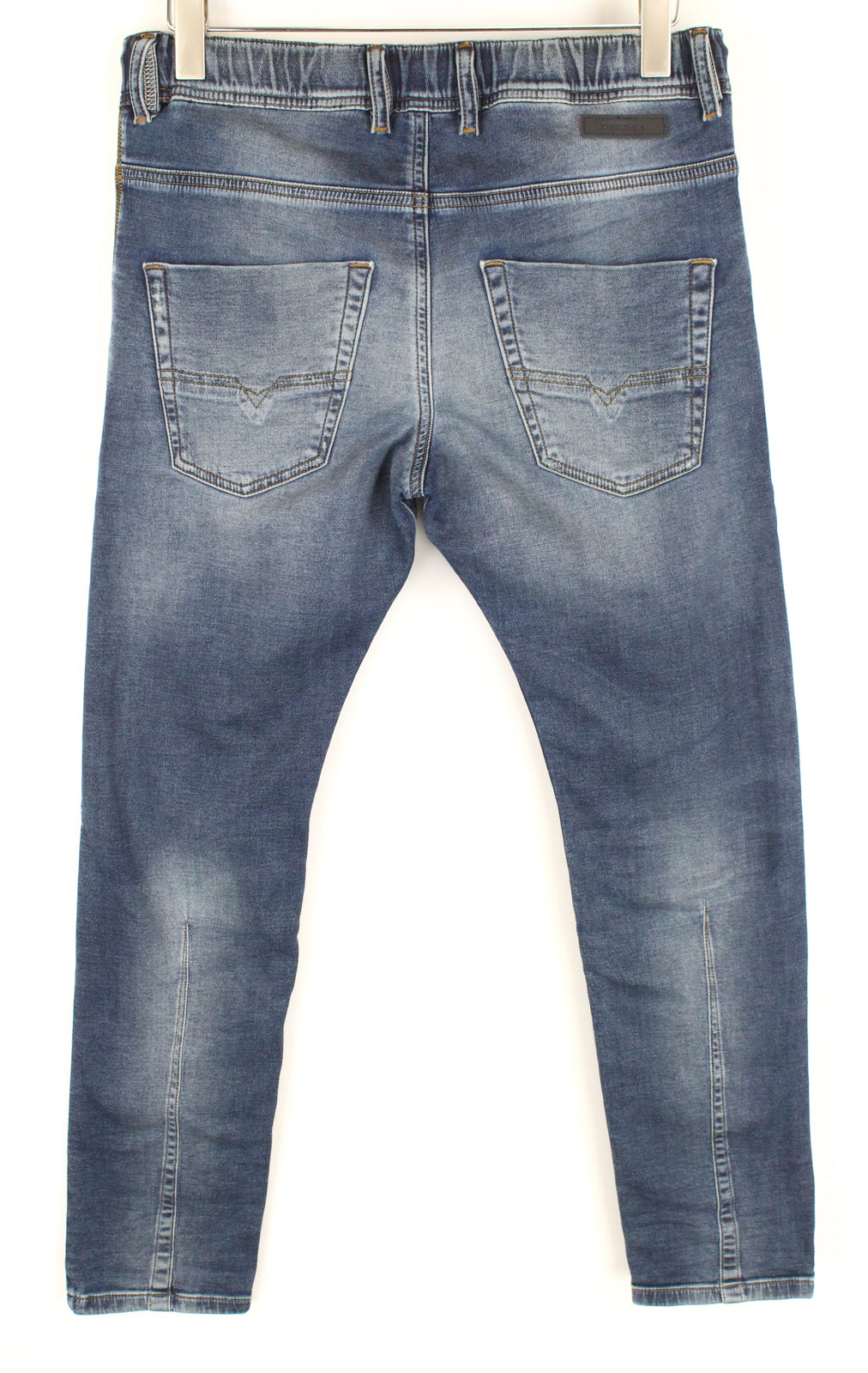 DIESEL Krooley-NE 084TZ Men's Blue Tapered Distressed Drawstring Jeans W28