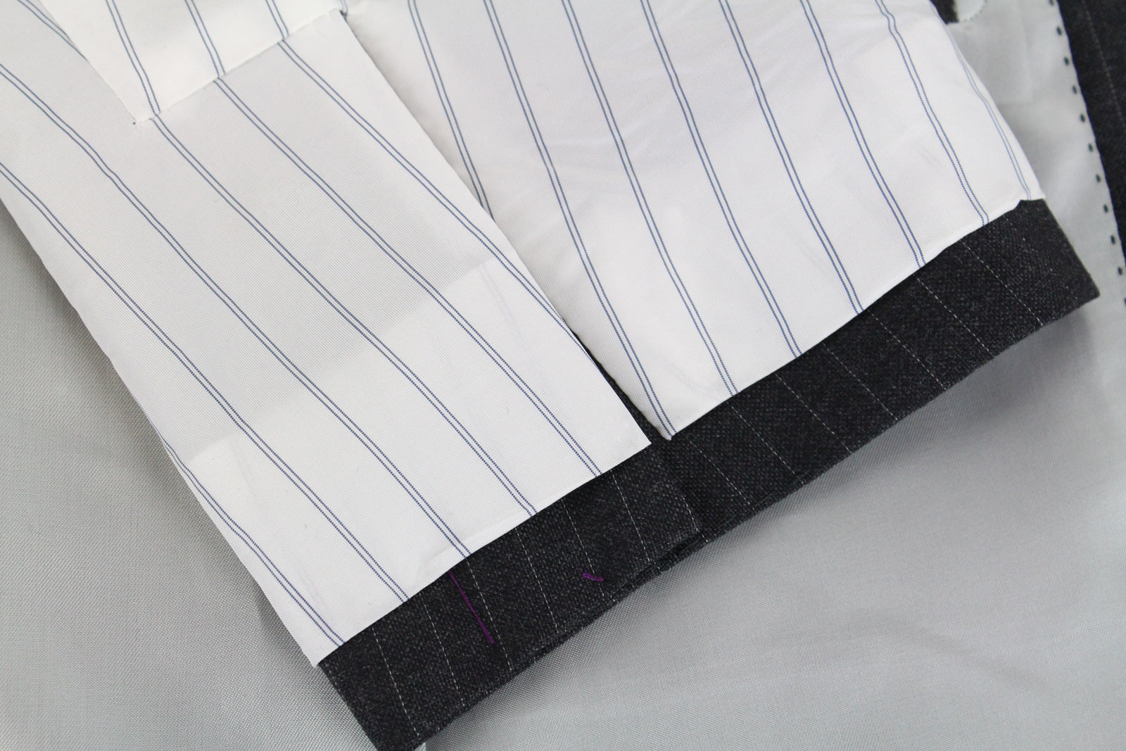 SUITSUPPLY Lazio Men's Striped Wool Suit UK40L 2-Piece Slim Cut Blazer Waistcoat