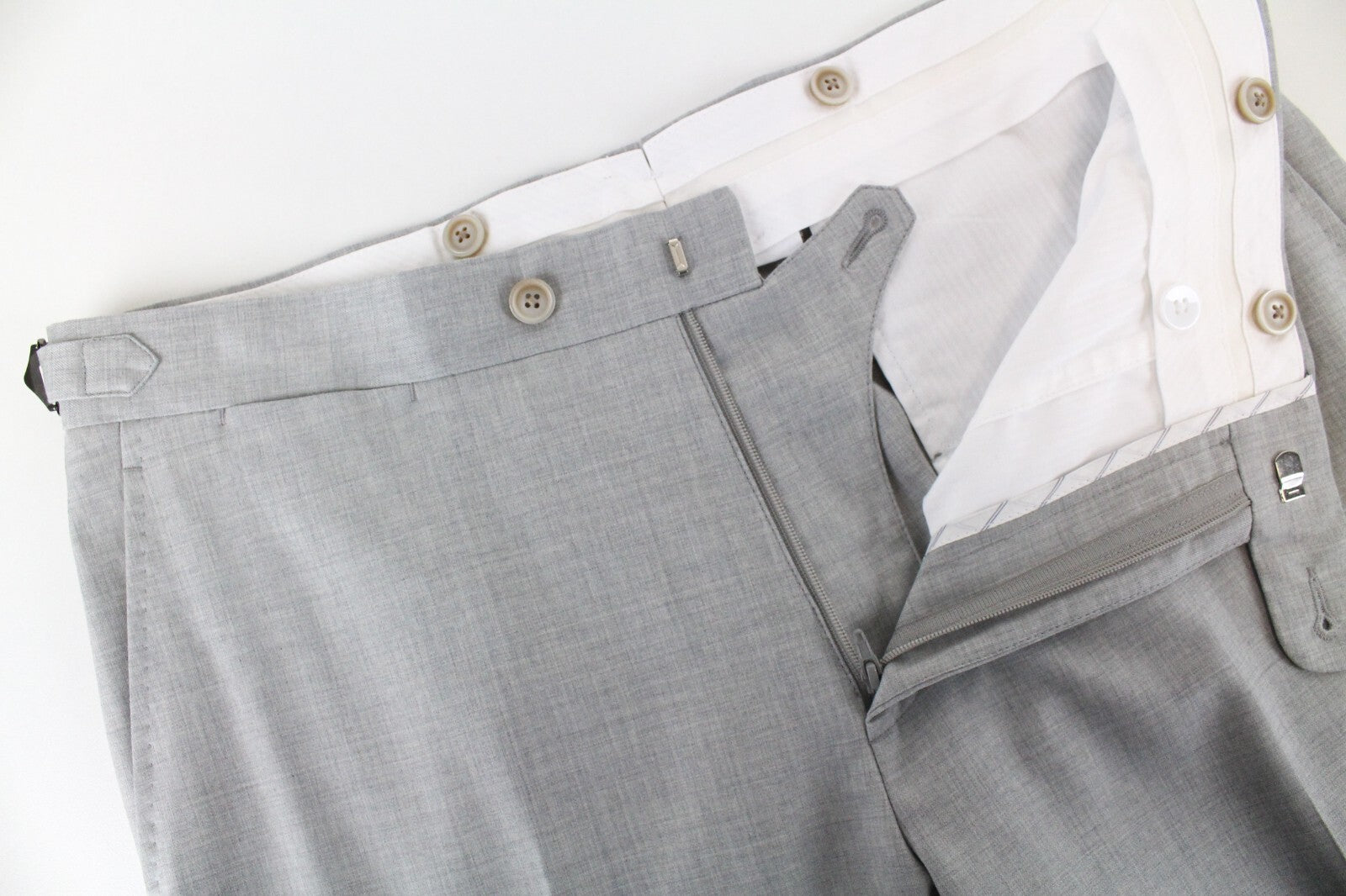 SUITSUPPLY La Spalla Men's Grey Melange Wool Suit UK36R 2-Piece Notch Lapel