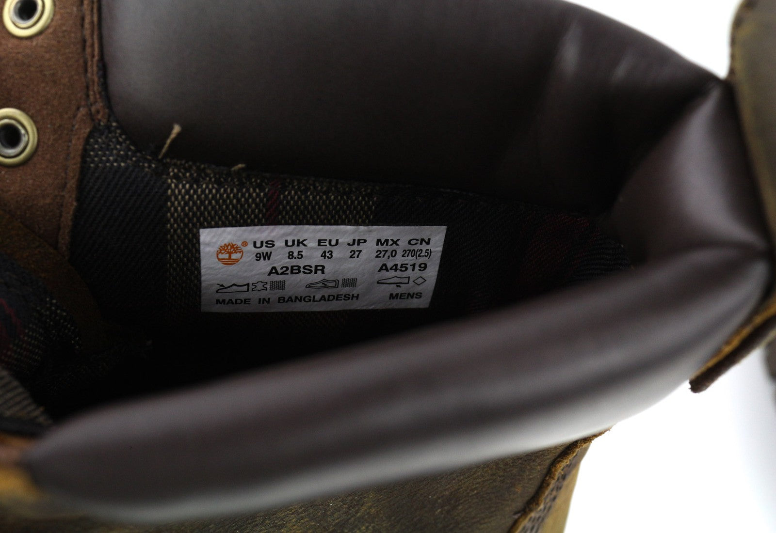 TIMBERLAND A2BSR-A4519 Men Shoes EU43/43.5 Brown Leather Aged Look High-Top