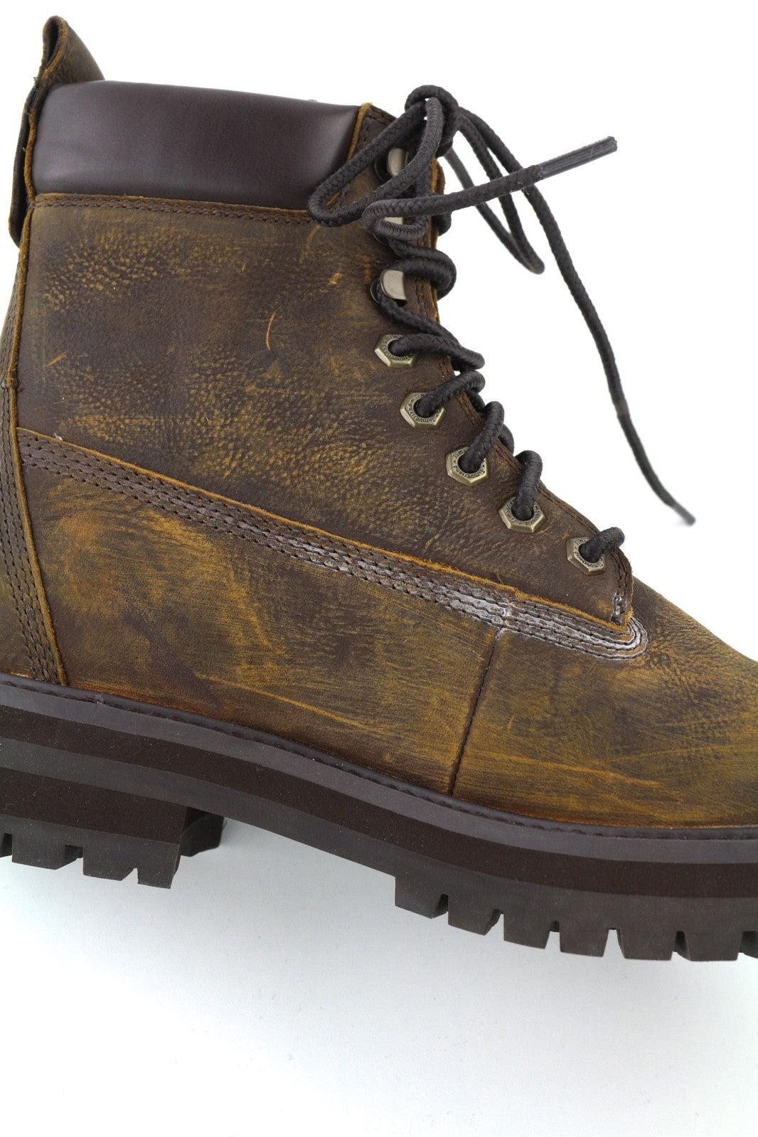 TIMBERLAND A2BSR-A4519 Men Shoes EU43/43.5 Brown Leather Aged Look High-Top