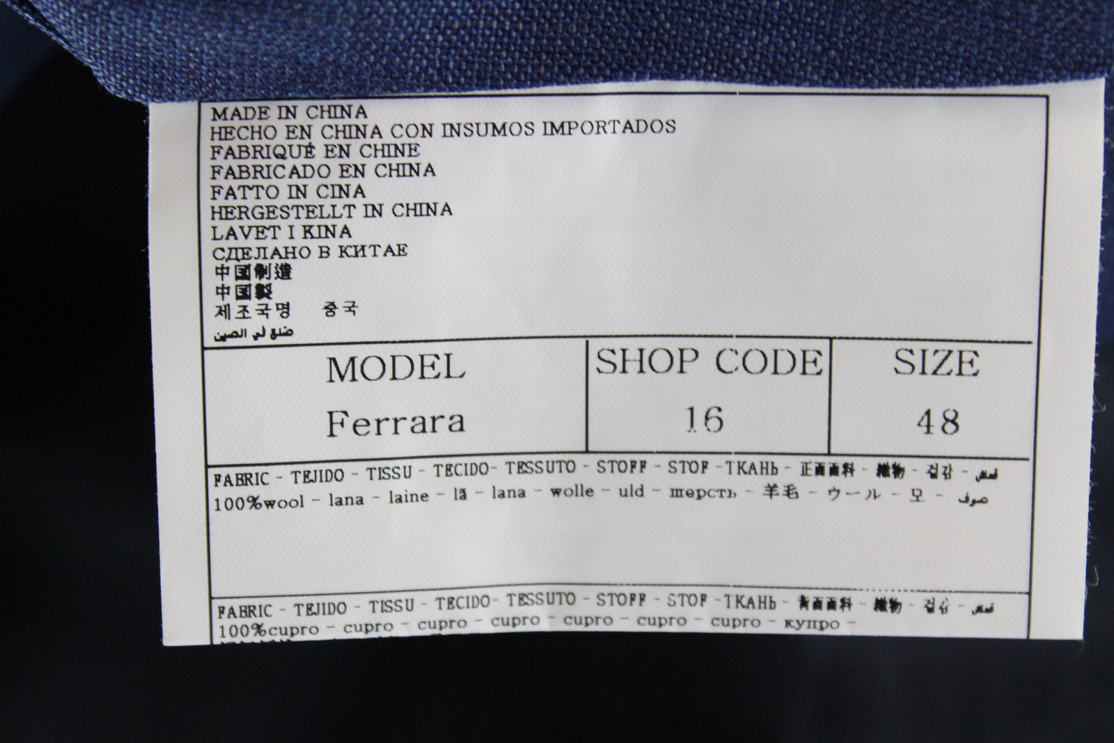 SUITSUPPLY Ferrara Men's Light Blue Melange Wool Waistcoat UK38R V-Neck Lined