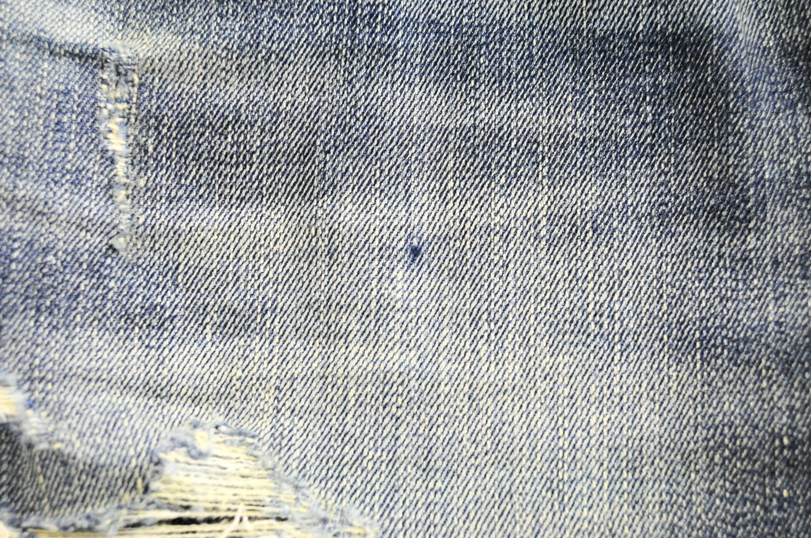 DIESEL Krayver R6ZD4 vyriški mėlyni ploni, plėšyti, tamprūs džinsai W28/L32 skalbti 