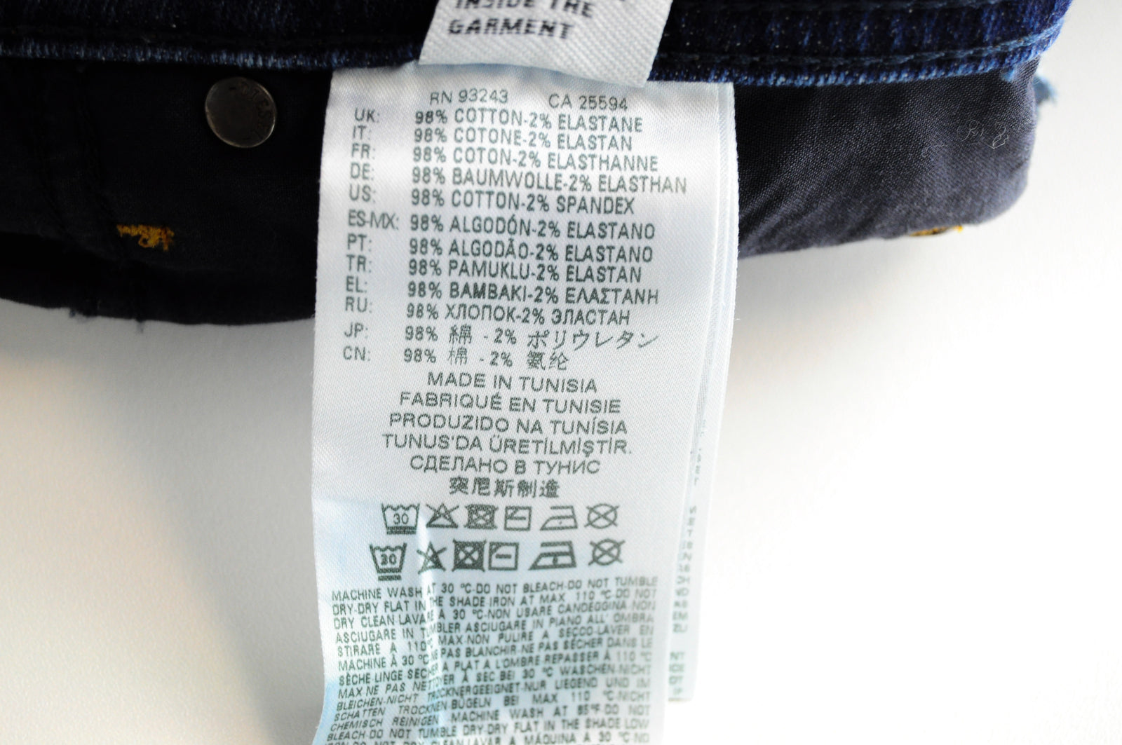 DIESEL Krayver R6ZD4 vyriški mėlyni ploni, plėšyti, tamprūs džinsai W28/L32 skalbti 