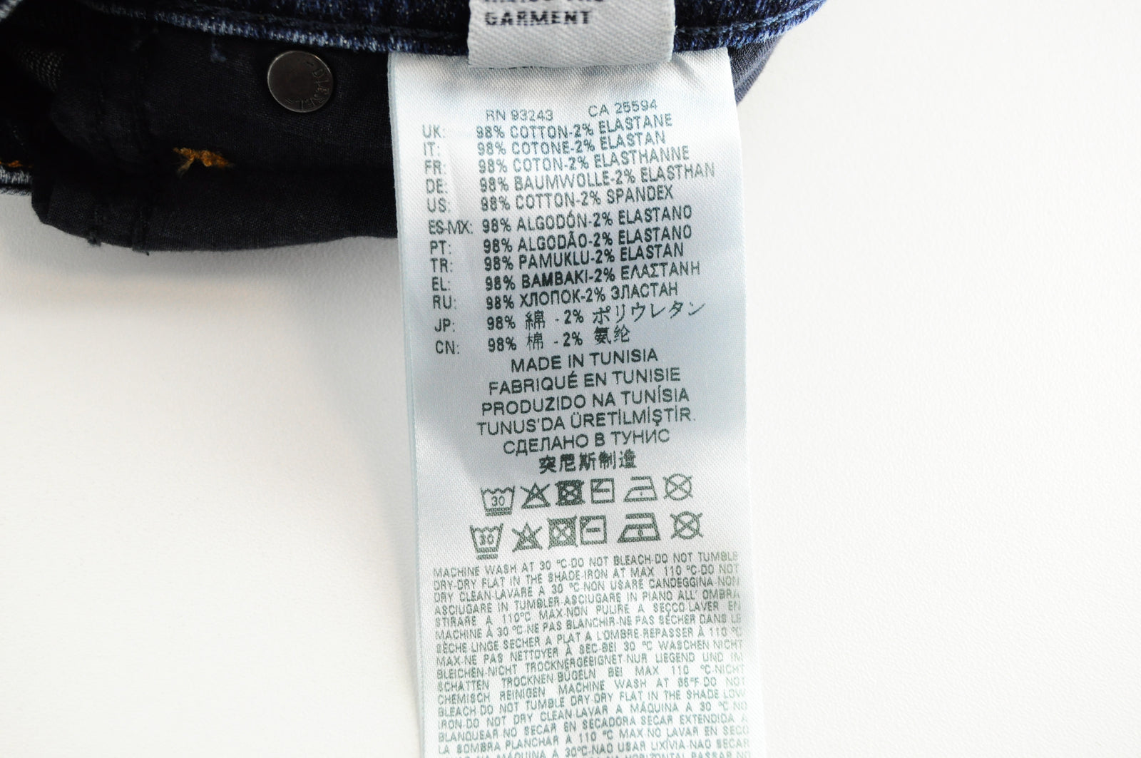 DIESEL Krayver R6ZD4 Men's Blue Slim Carrot Distressed Stretch Jeans W28/L32