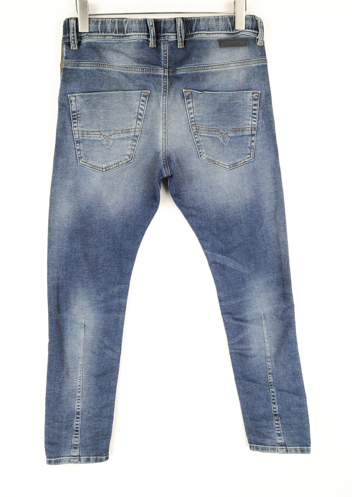 DIESEL Krooley-NE 084TZ W28 Men's Blue Jogg Tapered Ripped Stretch Jeans