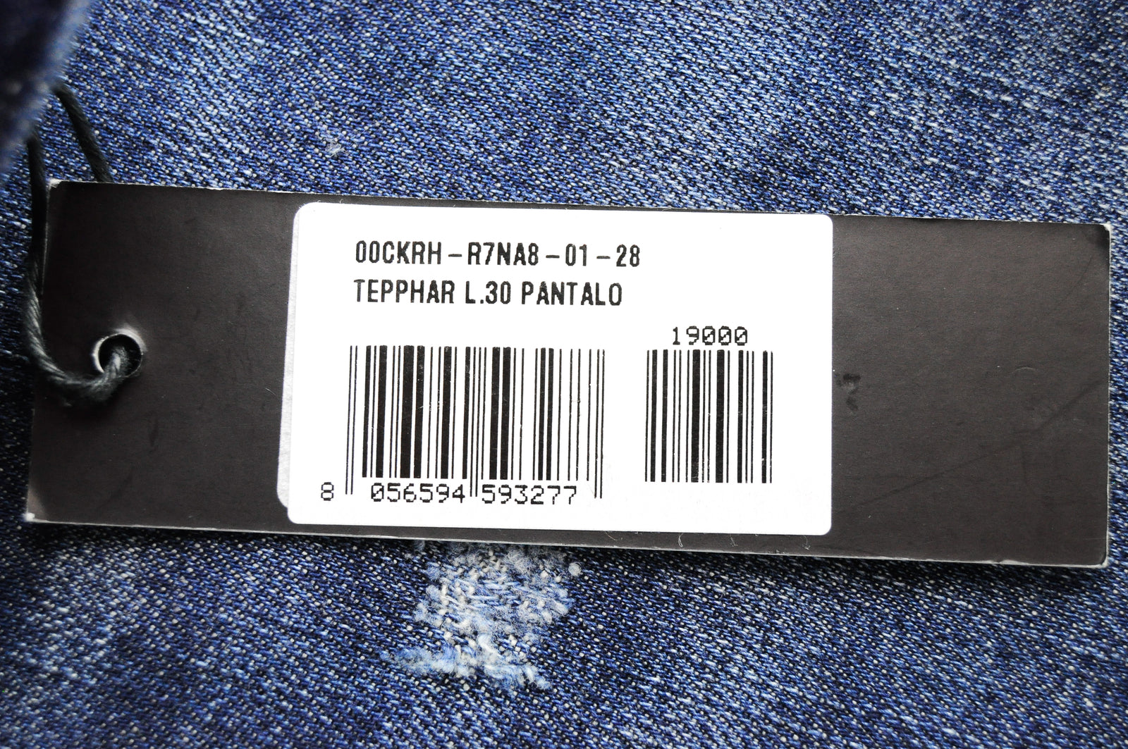 DIESEL Tepphar R7NA8 Men's Blue Slim Carrot Stretch Jeans W28/L30 Cotton