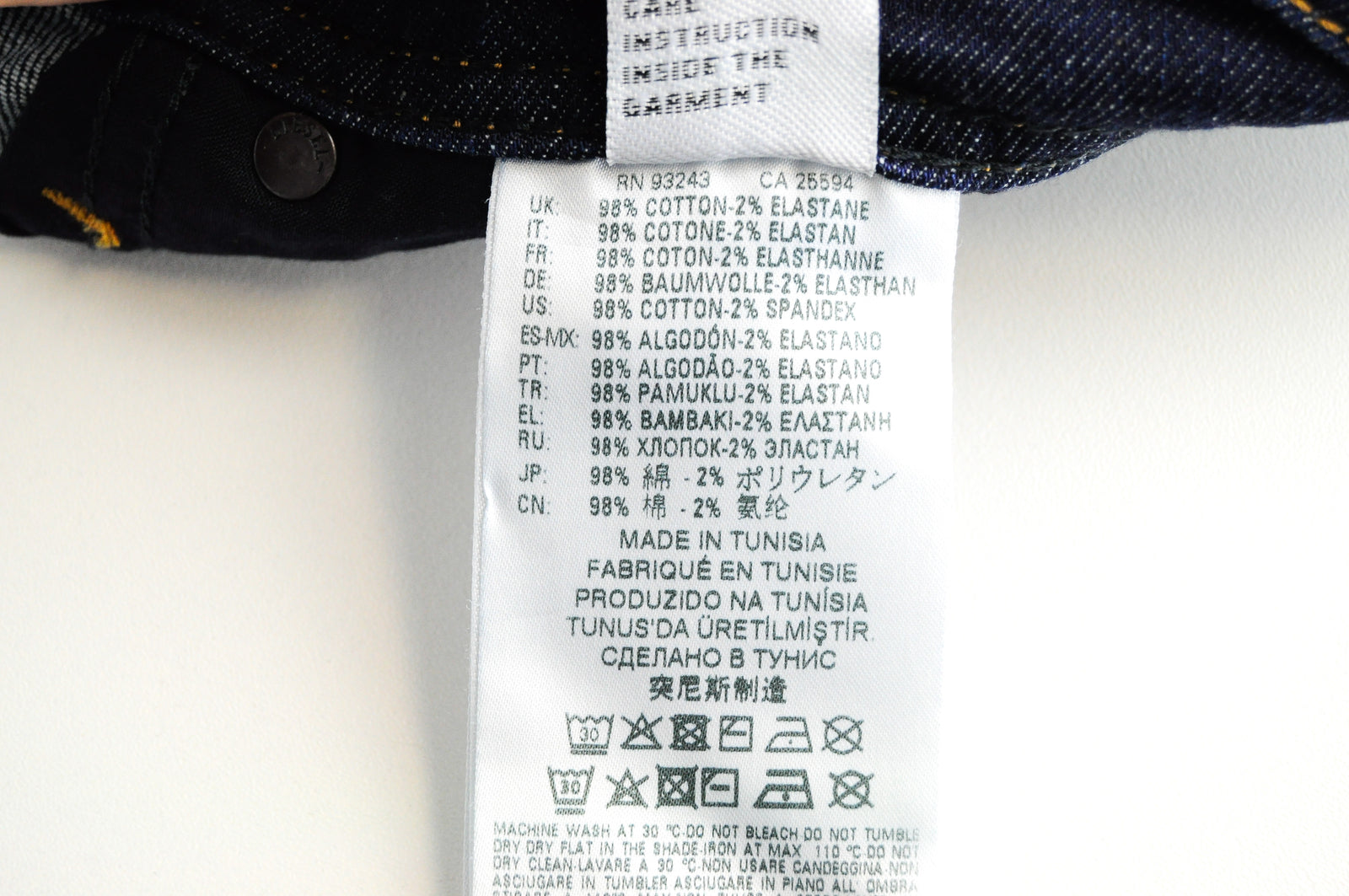 DIESEL Tepphar R7NA8 Men Blue Distressed Slim Carrot Stretch Jeans W28/L32