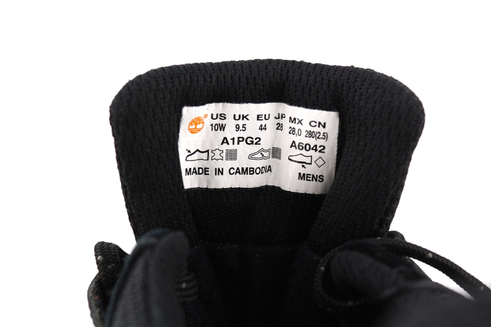 TIMBERLAND A1PG2-A6042 Men Shoes EU43.5/44 Black Leather Waterproof Sneakers