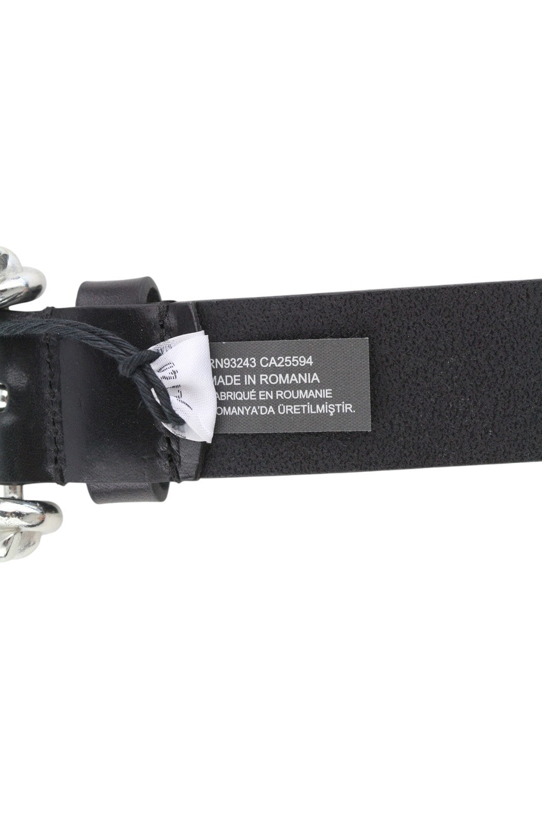 DIESEL B-Pirsin Men Belt 100 CM Black Leather Buckle Closure Leather Casual