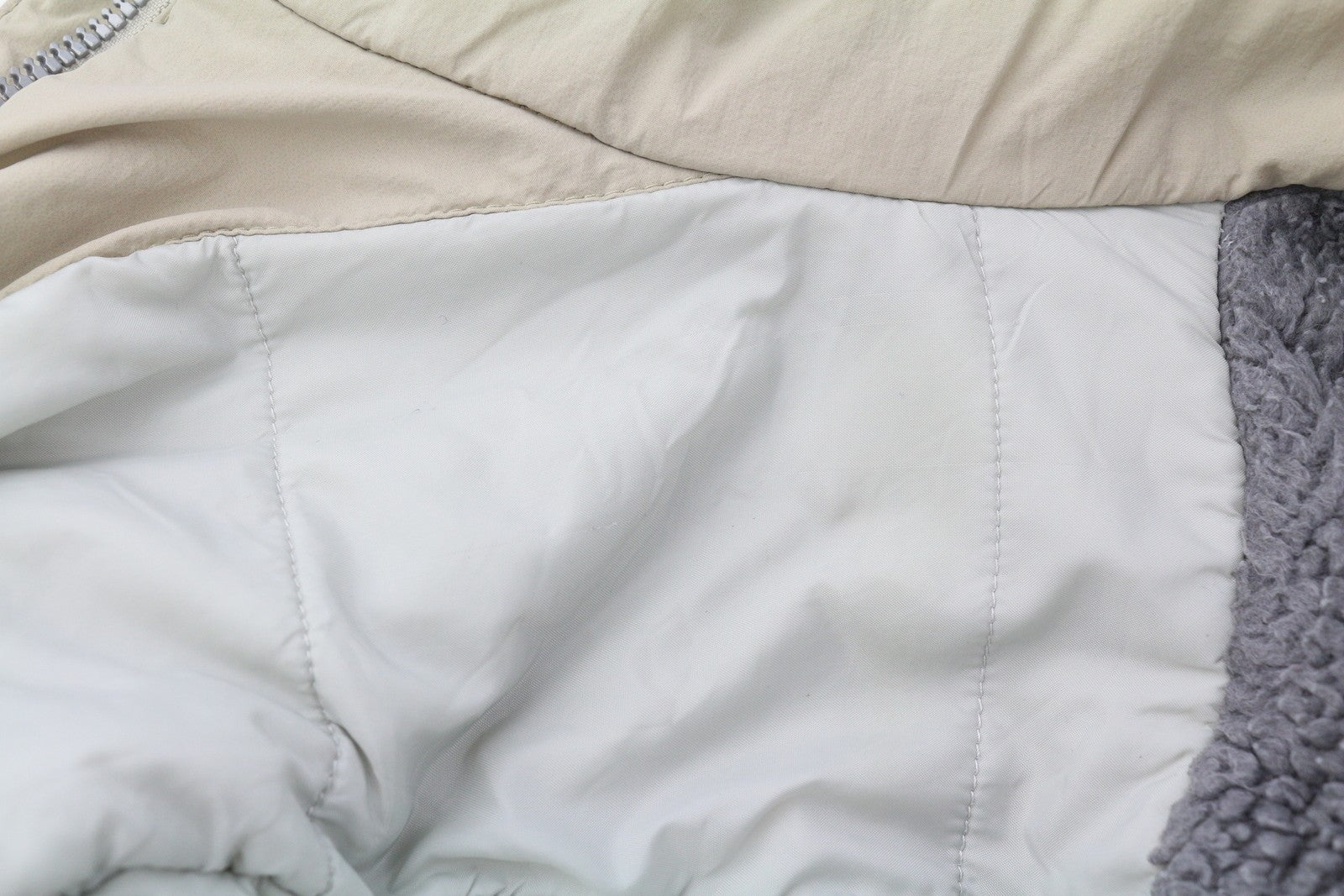 DIDRIKSONS Mike Usx Parka Men Jacket L Storm System Removable Hood Zipper Beige