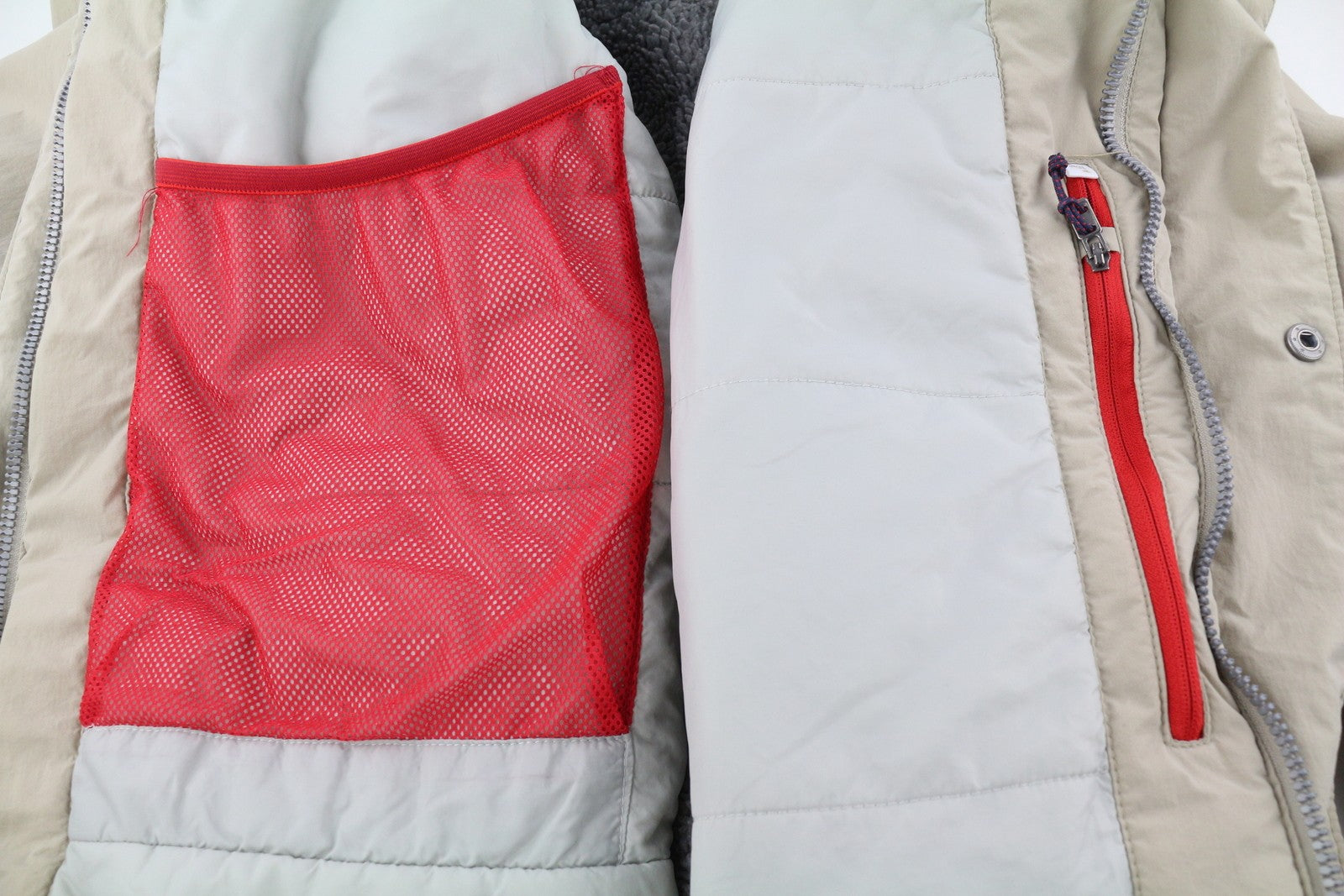 DIDRIKSONS Mike Usx Parka Men Jacket L Storm System Removable Hood Zipper Beige