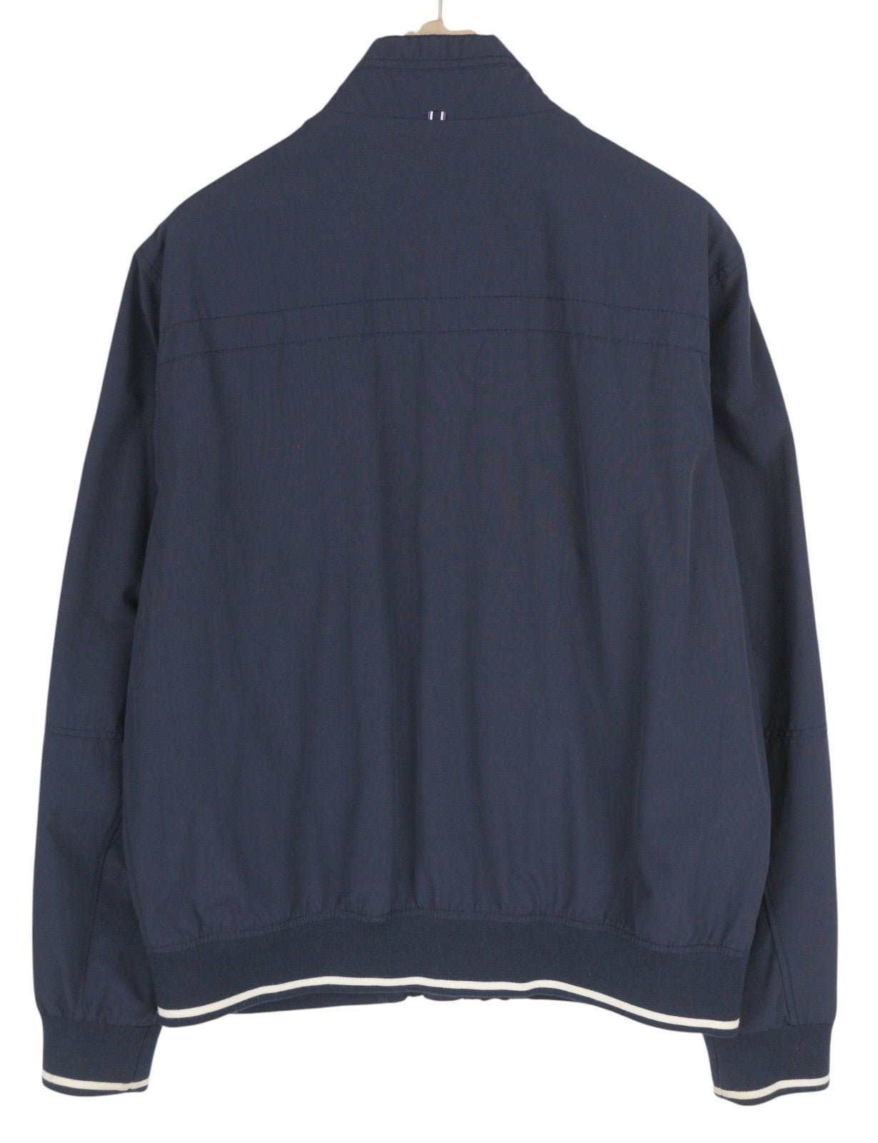 TOMMY HILFIGER Men Jacket XL Dark Blue Full Zip High Neck Mesh Lined Lightweight