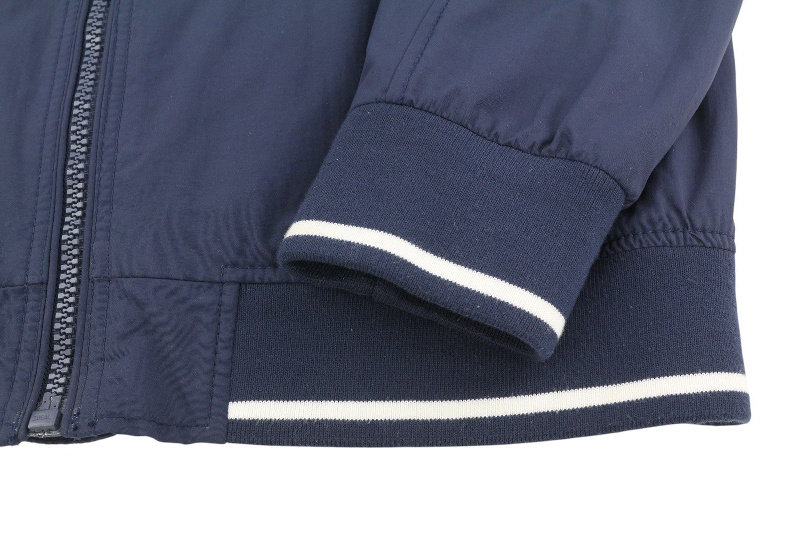 TOMMY HILFIGER Men Jacket XL Dark Blue Full Zip High Neck Mesh Lined Lightweight