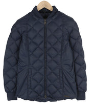 PEAK PERFORMANCE Grace Women Jacket S Dark Blue Down Filled Quilted Puffer Logo