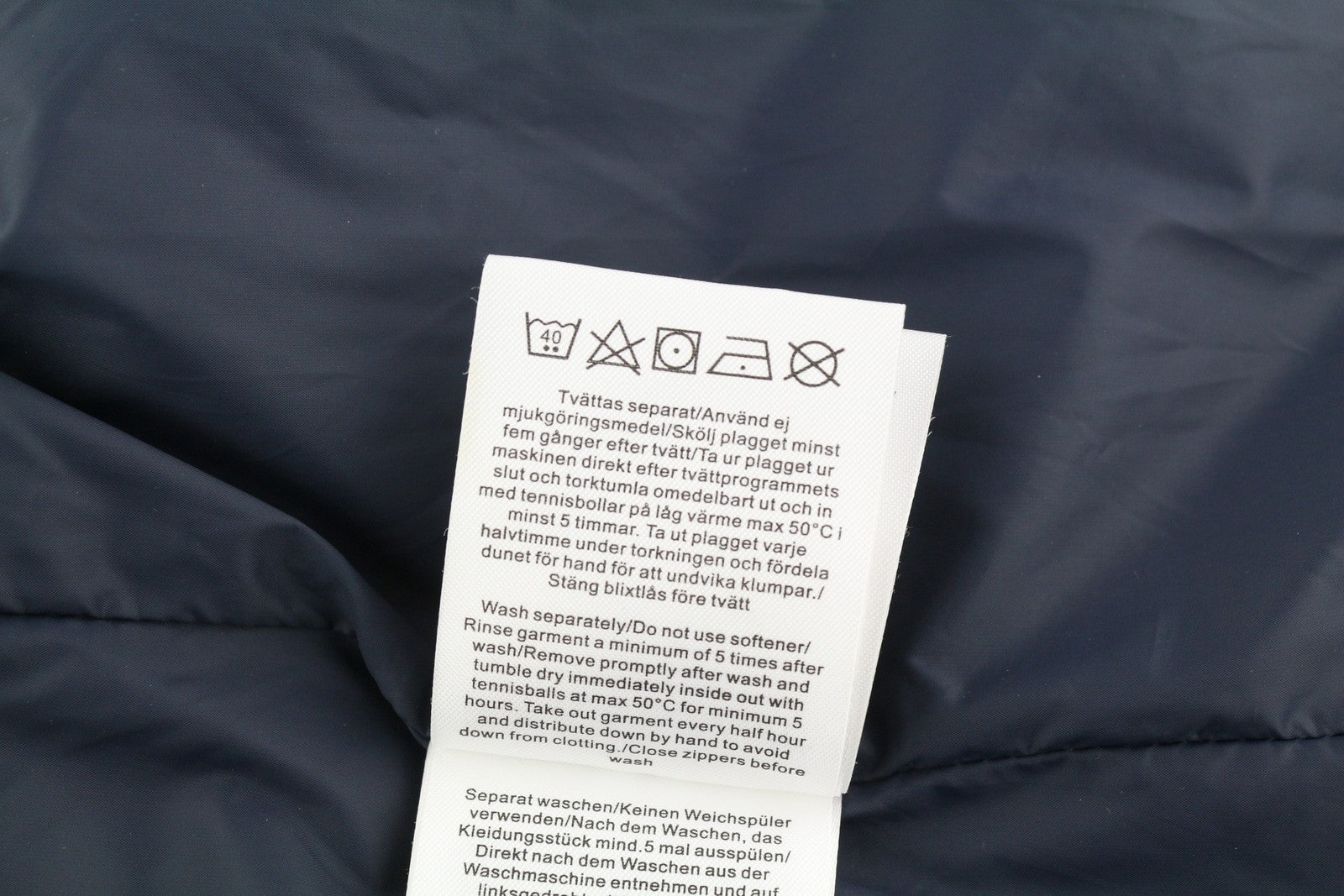 PEAK PERFORMANCE Grace Women Jacket S Dark Blue Down Filled Quilted Puffer Logo