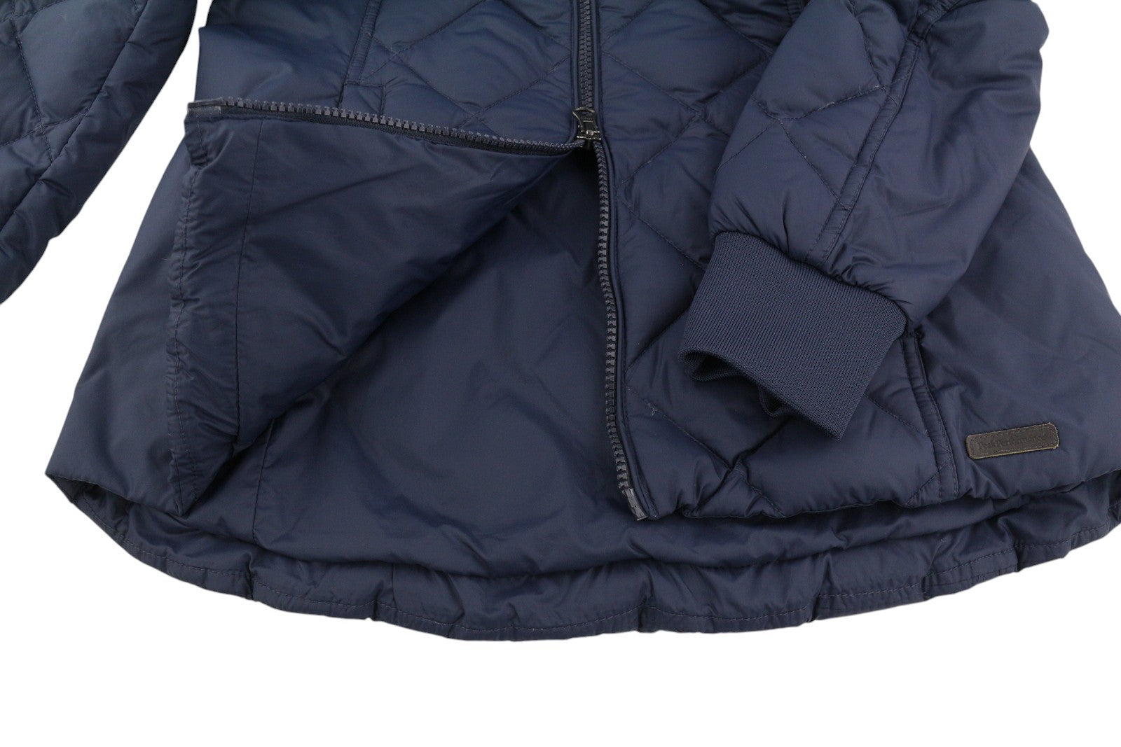 PEAK PERFORMANCE Grace Women Jacket S Dark Blue Down Filled Quilted Puffer Logo