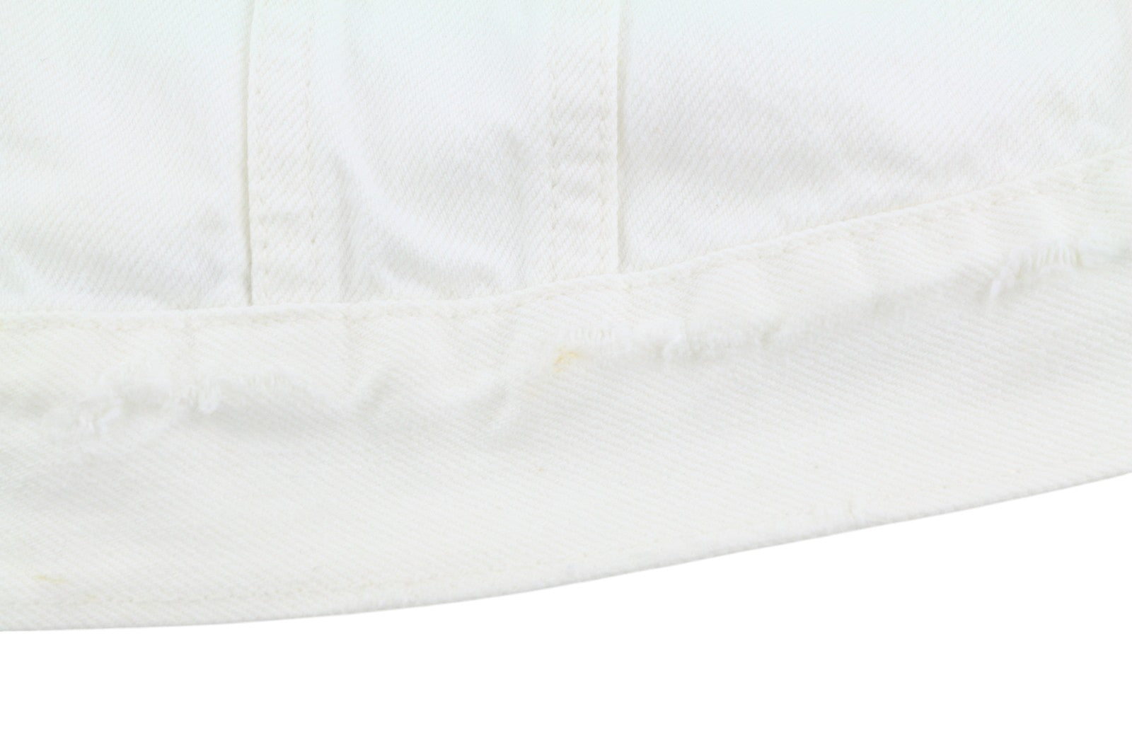 NUDIE JEANS Billy Men Jacket L Pitch White Worn Denim Buttoned Neck Logo