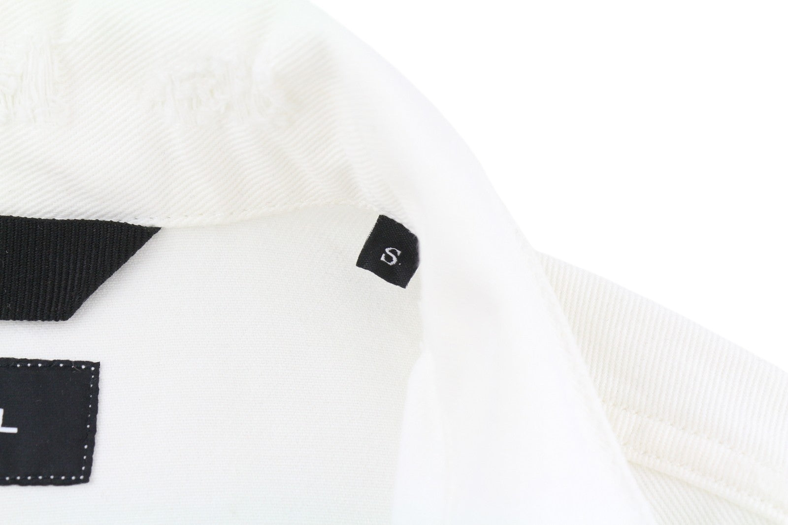 DIESEL Electronic Tekno Ravers Women Jacket S White Denim Ripped Distress Button