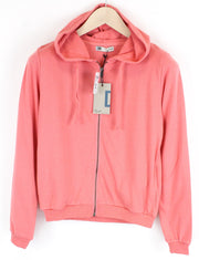 DNN DENIM BLACK OUT Marina Mens Sweatshirt 2XS Pink Cotton Long Sleeved Hoodie