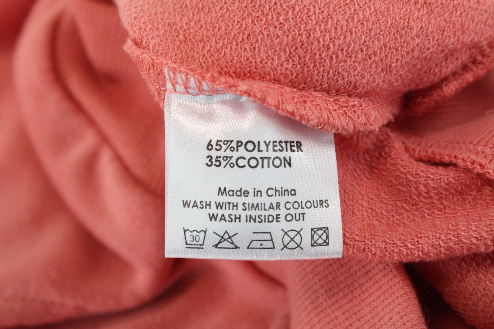 DNN DENIM BLACK OUT Marina Mens Sweatshirt 2XS Pink Cotton Long Sleeved Hoodie