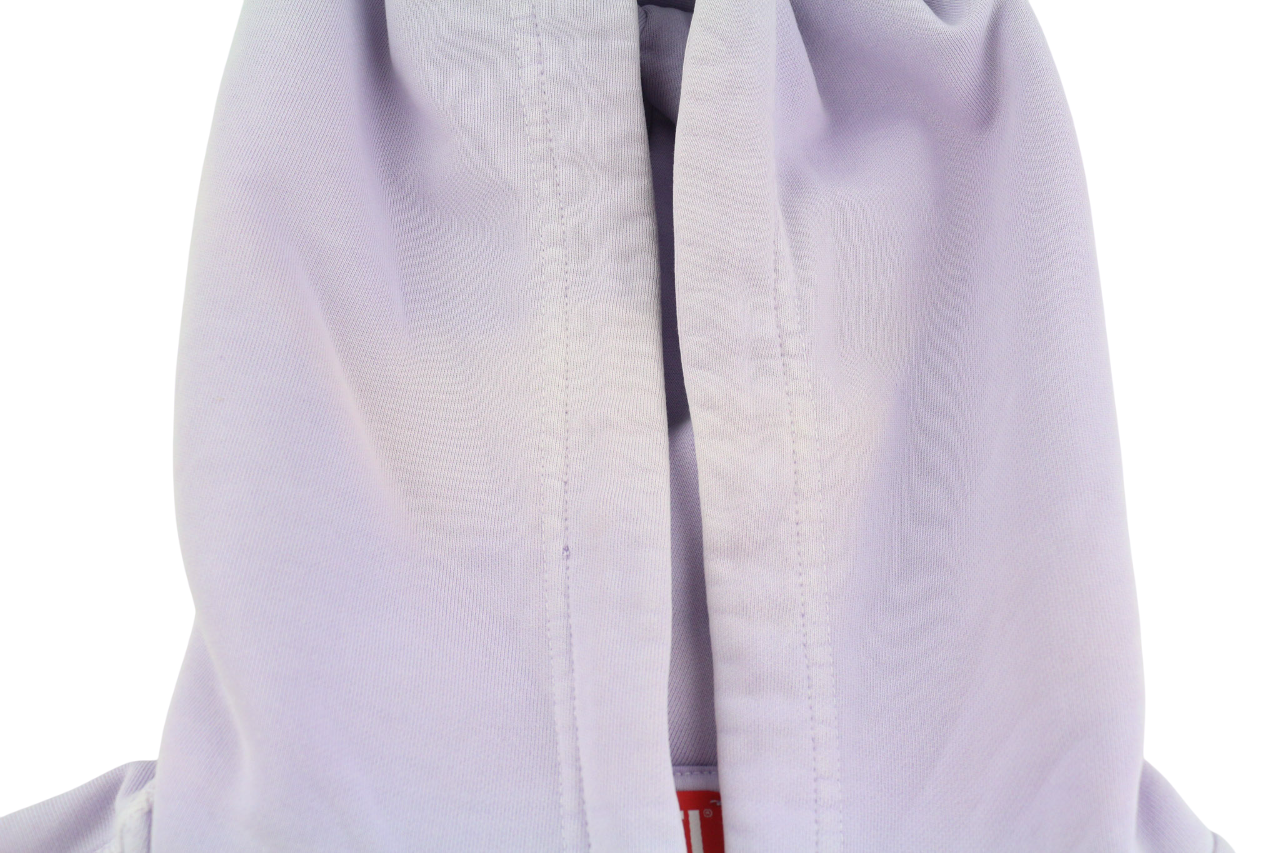 DIESEL S-Ginn-Hood-Ind Mens Hoodie L Light Purple Pullover Kangaroo RRP€175