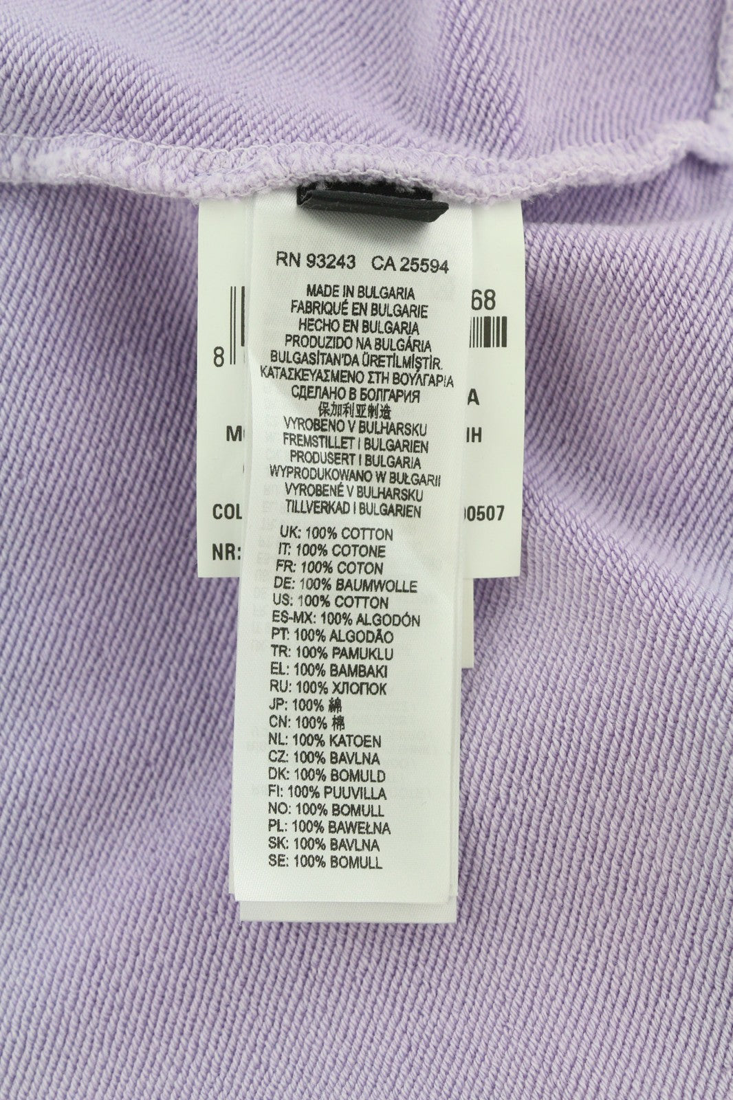 DIESEL S-Ginn-Hood-Ind Mens Hoodie L Light Purple Pullover Kangaroo RRP€175