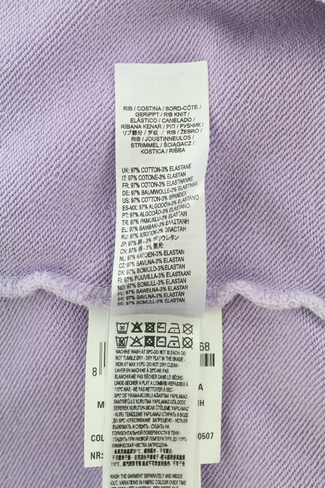 DIESEL S-Ginn-Hood-Ind Mens Hoodie L Light Purple Pullover Kangaroo RRP€175