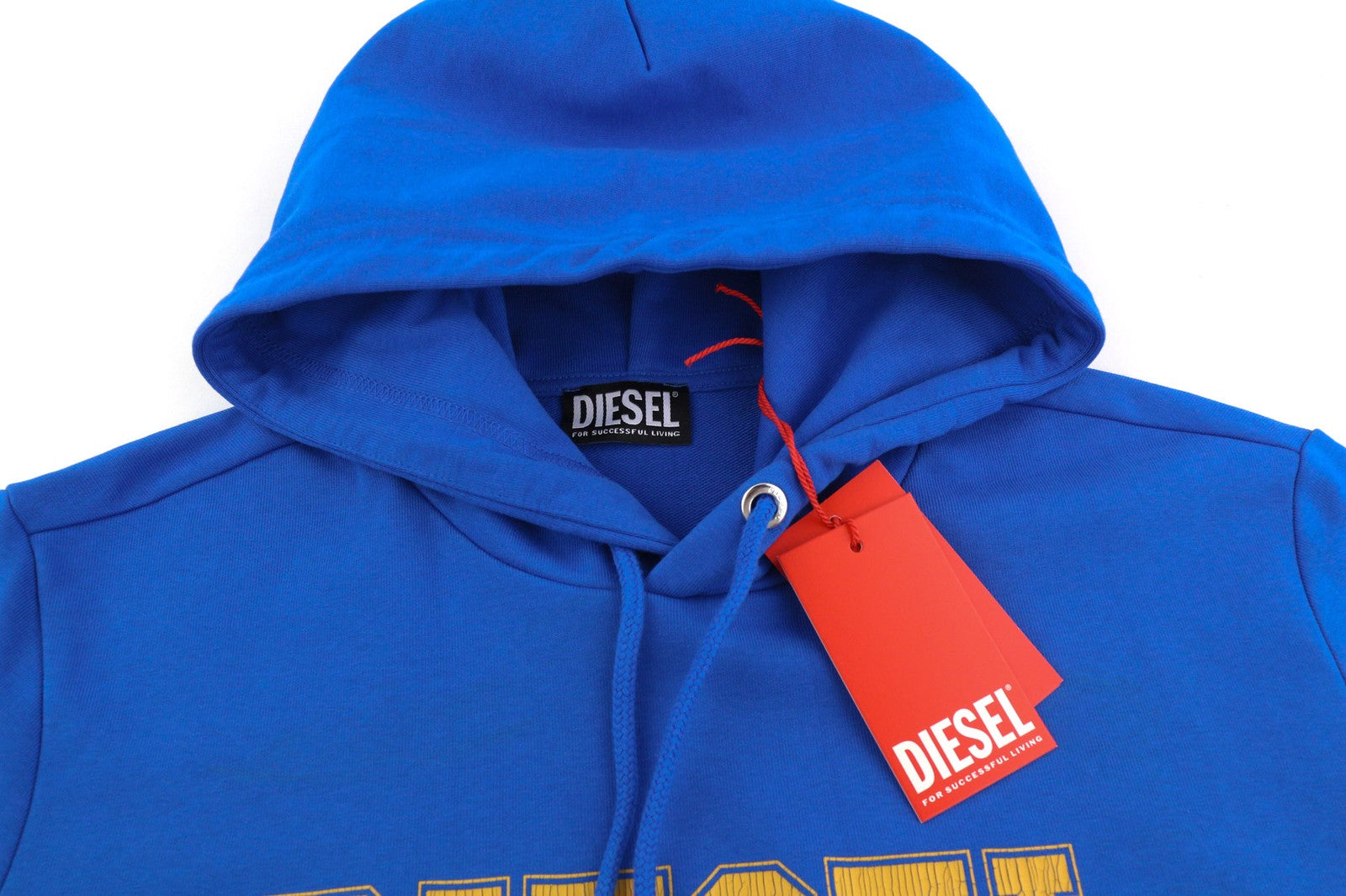 DIESEL S-Ginn-Hood-K25 Mens Hoodie XL Blue Oversizedd Pullover Kangaroo RRP€125