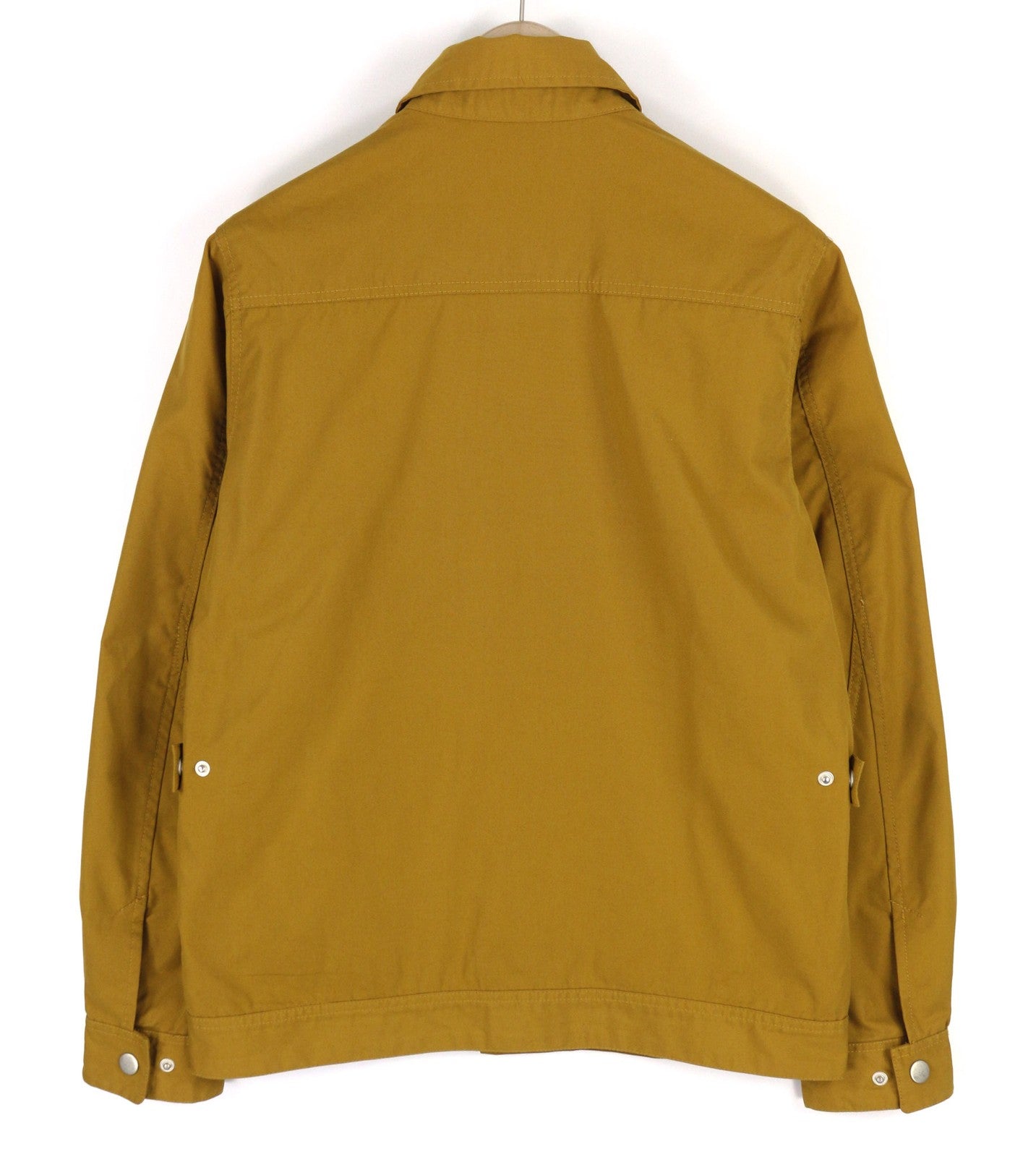 DIESEL Jerkley Mens Jacket M 55DSL Snap Buttons Lined Neck Pockets Mustard