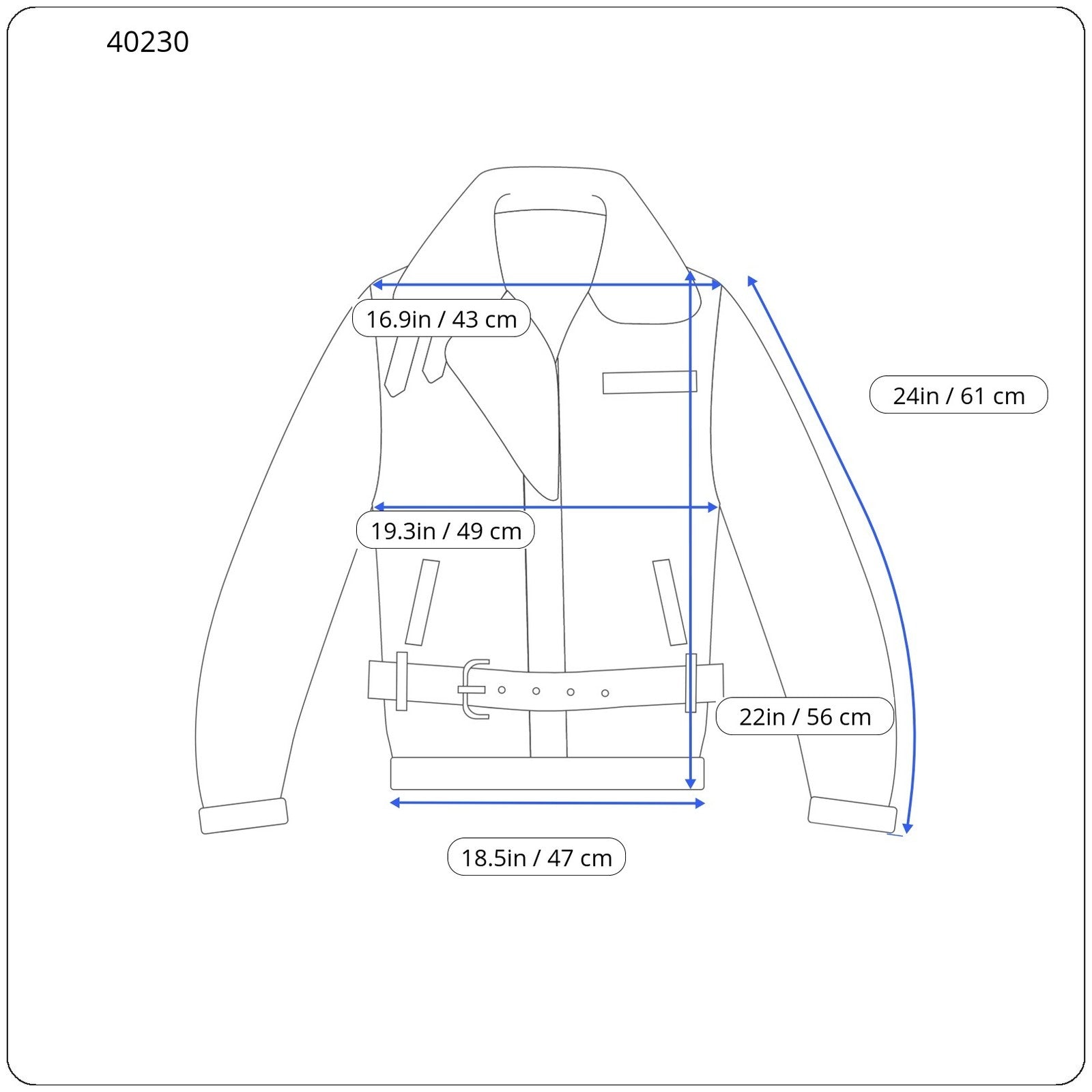DIESEL L-Dada-A Womens Jacket M Dark Washed Goatskin Leather Asymm Zip RRP€410