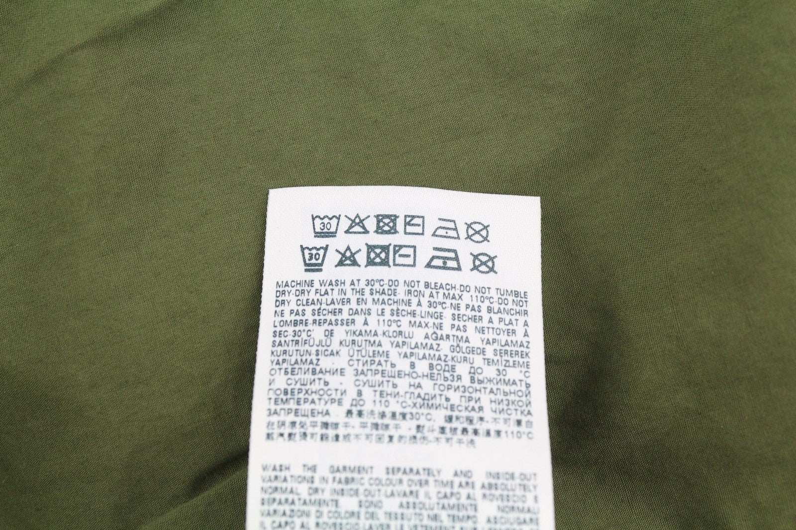 DIESEL G-Claudia Womens Jacket S Khaki Green Linen Blend Drawstring Waist