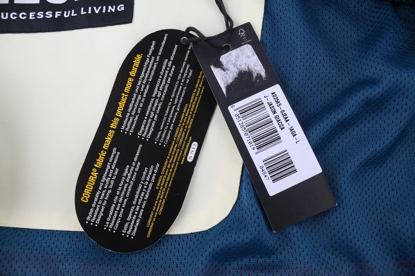 DIESEL J-Jason Mens Jacket L Full Zip Hooded Lined Lightweight Cordura RRP€250