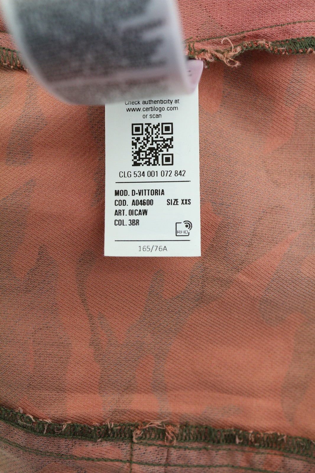 DIESEL D-Vittoria Womens Dress 2XS Long Sleeve Belted Camouflage RRP€350