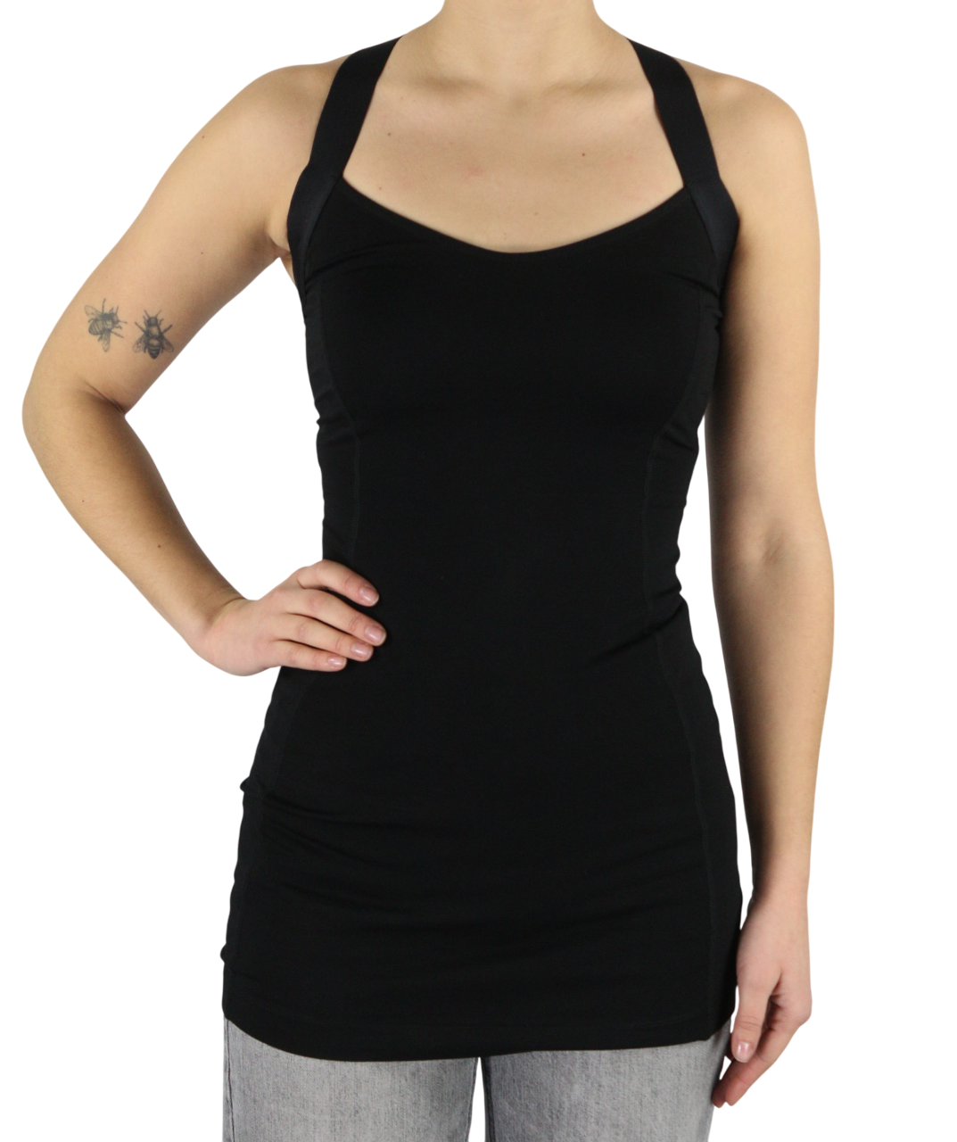 DIESEL D-Ela Womens Dress XS Sleeveless Stretchy Round Neck RRP€110 Black