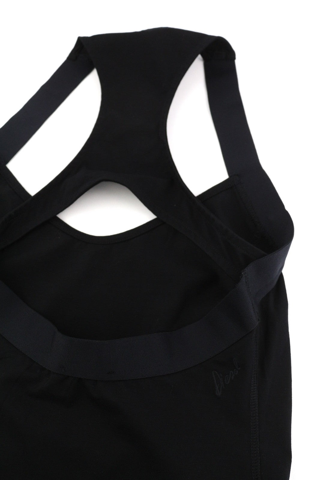 DIESEL D-Ela Womens Dress XS Sleeveless Stretchy Round Neck RRP€110 Black