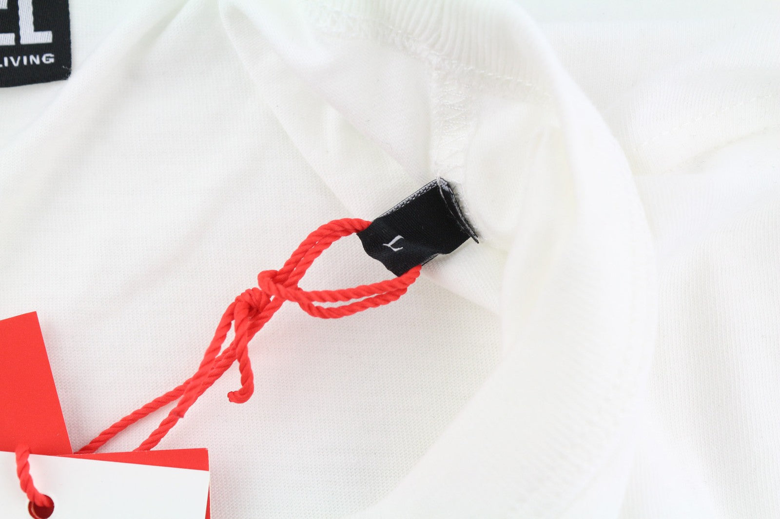 DIESEL T-Just-E19 Men T-Shirt L Short Sleeve Crew Neck Front  Tricot White