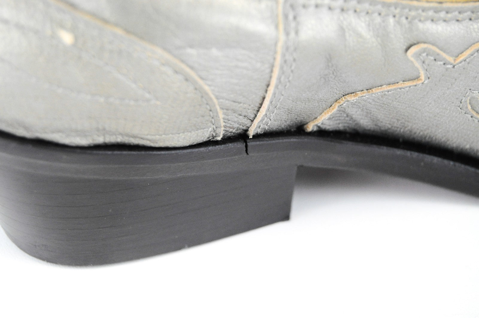 REPLAY Womens Cowboy Boots EU36 Brown Silver Suede Pattern Leather Ankle