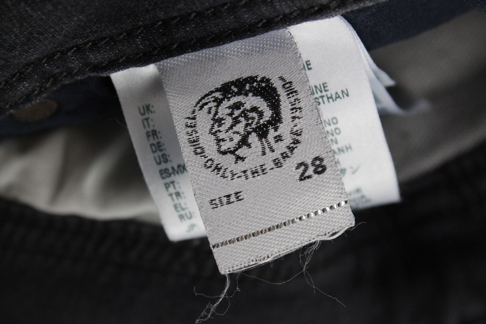 DIESEL Krooley CB-NE 069EM Mens Jeans W28 Grey Jogg Sweat Slim  Distressed