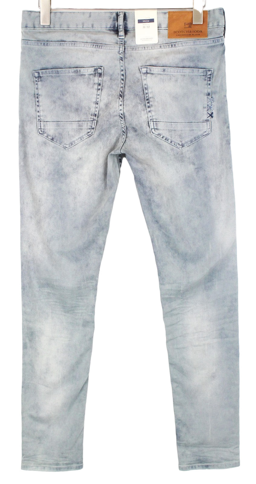 SCOTCH & SODA Skim Mens Jeans W31/L32 Washed Blue Skinny  Cotton Stretch