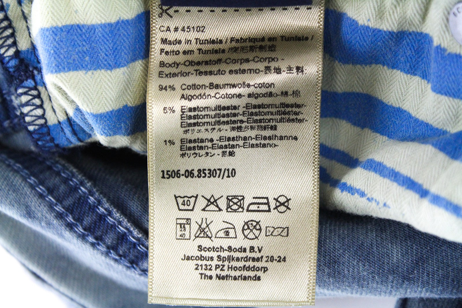 SCOTCH & SODA Skim Mens Jeans W31/L32 Washed Blue Skinny  Cotton Stretch