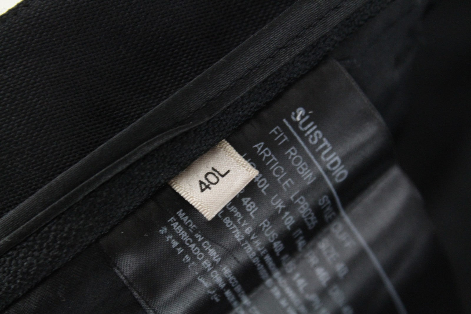 SUISTUDIO Robin Womens Trousers UK10L Black Pleated Wool Dress Dress