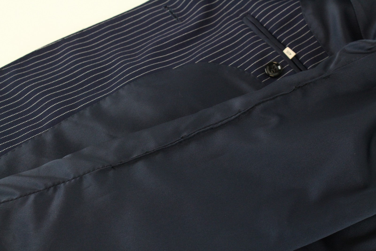 SUISTUDIO Cameron Womens Blazer UK14S Blue Striped Wool Single-Breasted