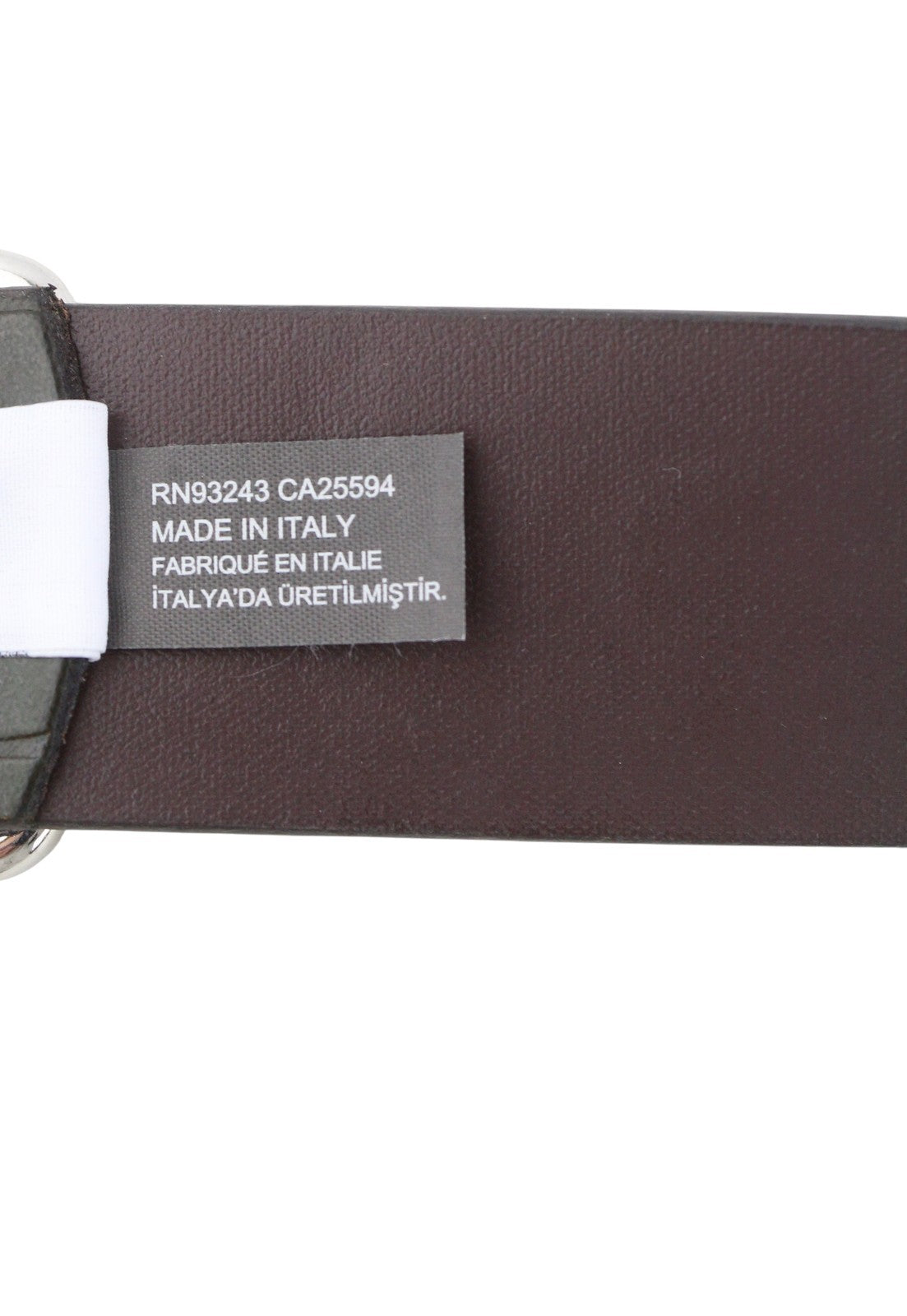 DIESEL B-Illy Men Belt 100 CM Dark Green Leather Silver Tone Buckle Casual Logo