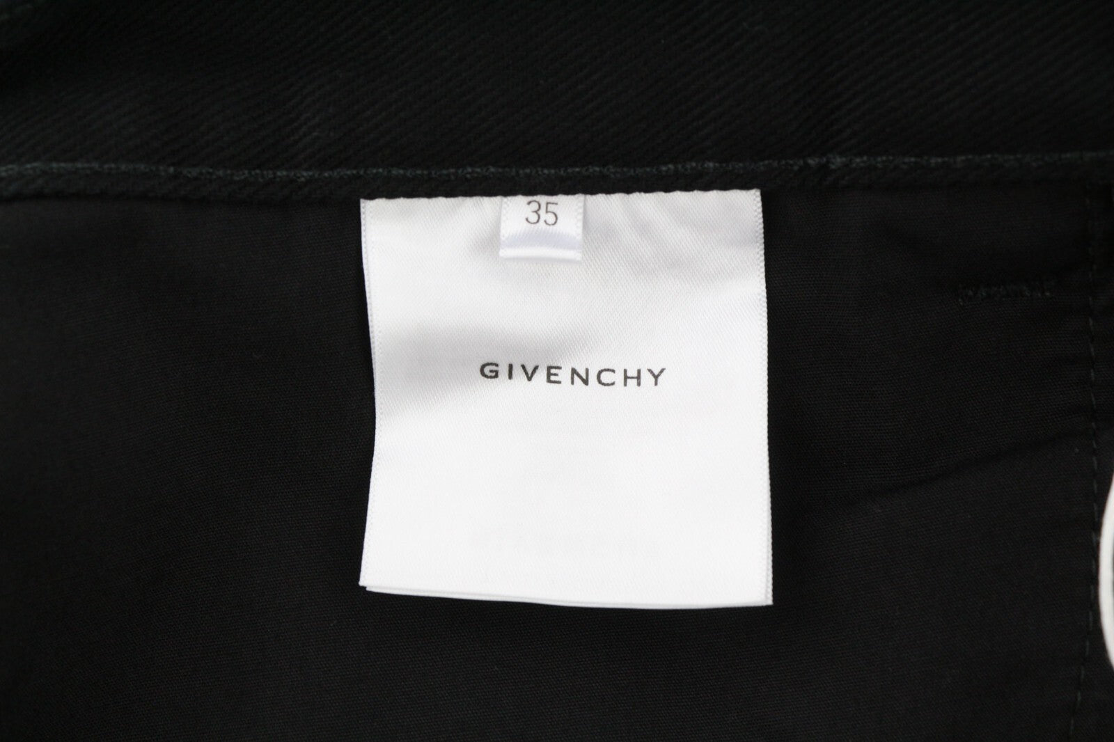 GIVENCHY X Tiffany Mens Jeans W35 Tapered  Zipper Closure Pockets Dark Black